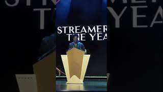 Ishowspeed wins streamer of the year ishowspeed speed streameroftheyear streamerawards [upl. by Lundberg]