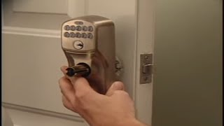 How To Install Your Schlage FE575 Keypad Entry Lock [upl. by Akinajnat876]