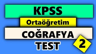 KPSS  Ortaöğretim  Coğrafya  TEST [upl. by Artekal]