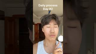 Daily process day 2 shorts mewing mewing jawline jaw beauty face cheekbones orthotropics [upl. by Kore895]