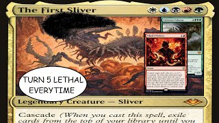 MTG Arena  Tibalts Trickery Combo  The First Sliver  Historic Brawl [upl. by Asilet]