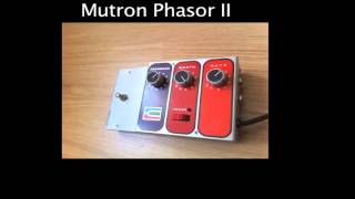 Mutron Phasor II vintage phaser audio sample [upl. by Nicolais]