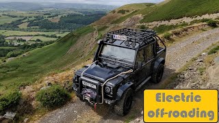 Electric Defender green greenlaning [upl. by Lienad]