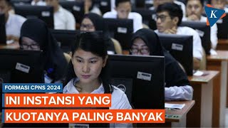 Formasi CPNS 2024 Ini Instansi yang Kuotanya Paling Banyak [upl. by Storfer74]