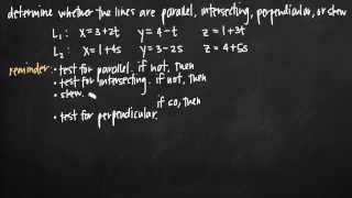 Parallel intersecting skew and perpendicular lines KristaKingMath [upl. by Nats310]