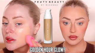 NEW FENTY BEAUTY SOFTLIT LUMINOUS FOUNDATION FIRST IMPRESSIONS amp WEAR TEST [upl. by Aamsa35]