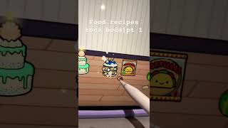 Food recipes toca boca 🫶😋 [upl. by Akihsay]