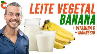 O MELHOR LEITE VEGETAL LEITE DE BANANA CASEIRO BARATO SEM LACTOSE [upl. by Llevad106]