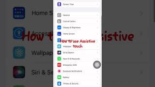 how to use assistive touch on your iphone or ipadactive assistive touchuse assistive touch [upl. by Yliab]