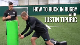 How to Ruck in Rugby Advanced Level with Justin Tipuric [upl. by Inama]