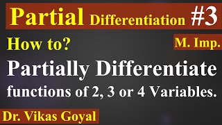 Partial Differentiation 3 in Hindi Mimp  Engineering Mathematics [upl. by Pero434]