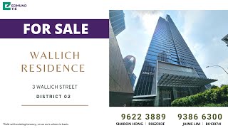 FOR SALE  Wallich Residence D02  High floor spacious 1bedroom unit with sea view Near MRT [upl. by Dugan572]