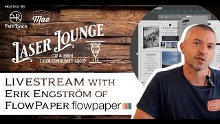 FlowPaper Livestream with Erik Engström [upl. by Raphaela]