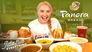 Trying ALL Of The Most Popular Menu Items At Panera  Delish [upl. by Skylar]