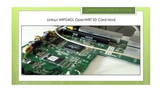 Linksys WRT54GL OpenWRT with Hardware SD Mod [upl. by Magnum]