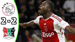 Ajax vs NEC Nijmegen 22 Eredivisie 2024 Breaking News [upl. by Eloci]