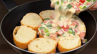 Ich nehme 4 EIER und BAGUETTE Dieses Rezept wird Sie verrückt machen Familienrezept [upl. by Lynelle]