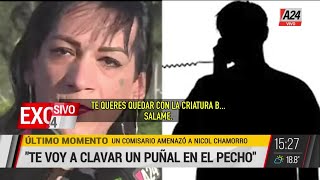 🔴Los violentos audios de amenazas hacia Nicole Chamorro la primer detenida por el crimen de Lechuga [upl. by Church889]