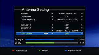 Intelsat 39 at 620°E  Ku Band  Channel List [upl. by Lidia]