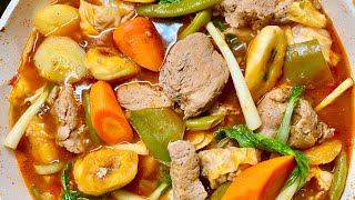 Pork Pochero  Pochero Recipe  Pocherong Baboy [upl. by Dorella]