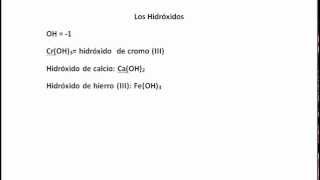 Guía  Hidróxidos Química y Formulación Nomenclatura de Hidróxidos [upl. by Bonine]