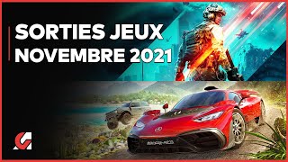 Toutes les SORTIES JEUX VIDÉO NOVEMBRE 2021 [upl. by Annaihr]