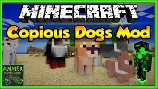 Mod Razas de Perros 164  ANMER  Mods de Minecraft [upl. by Genovera]