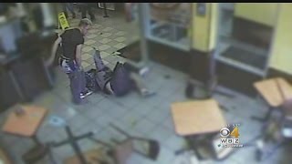 Video Man Throws Tables Chairs In Dunkin Donuts Attack [upl. by Notfa153]