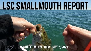 Lake St Clair Smallmouth Bass Fishing Report May 2024 [upl. by Aniweta]