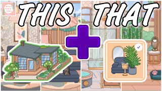 THIS  THAT 🤩 BONSAI  MODERN MANSION FURNITURE ✨💛 TOCA LIFE WORLD 🌎 [upl. by Justina]