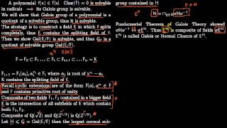 Solvable in Radicals implies Solvable Galois Group [upl. by Nilyac]