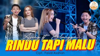 Rindu Tapi Malu  Ajeng Febria ft Erlangga Aku rindu serindu rindunya Official MV [upl. by Yramliw]