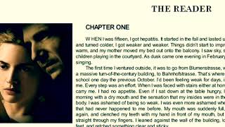 Audiobook THE READER  Chapter 1 Part 1 [upl. by Aneerol]