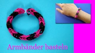 Armbänder Anleitung  Deutsch  Schmuck Basteln  selber machen [upl. by Tildi]