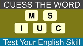 Only A Genius Can Guess These WordsJumbled Word Game Five LettersPart 04Brain Fun [upl. by Gisele751]