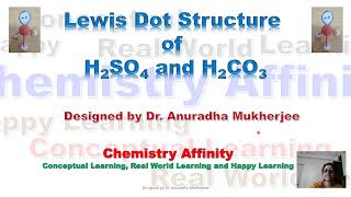 Tutorial Video How to draw Lewis Dot structure of H2SO4 and H2CO3 [upl. by Leirad]