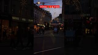 🎄 Christmas Decor in Swiss city  Basel 🎁  Christmas Markets  Europe’s Best  Swiss Winter ❄️ [upl. by Eardna]