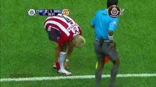 Chivas 3 Vs Man U 2 Goles en despedida de quotChicharitoquot Hernández [upl. by Enella]