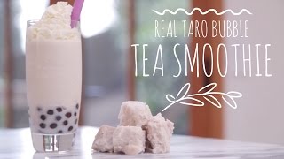 How To Make Taro Bubble Tea  Smoothie Recipe [upl. by Cai]