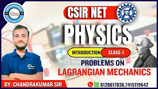 CSIR NET  PHYSICAL SCIENCE  A Problem on Lagrangian Mechanics  Key to Success Academy Raipur [upl. by Grantley]