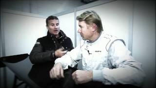 David Coulthard interviews Mika Hakkinen on his racing comeback [upl. by Adnawyek]