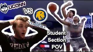 UConn vs East Texas AampM Basketball  Game Day  Student Section POV [upl. by Adlemy]