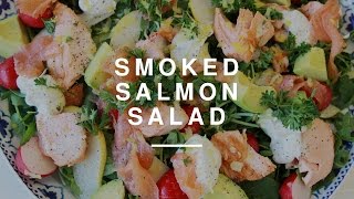 Quick Smoked Salmon Salad  Wild Dish [upl. by Alle]