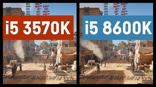 i5 3570K vs i5 8600K9600K  Benchmark [upl. by Linehan518]