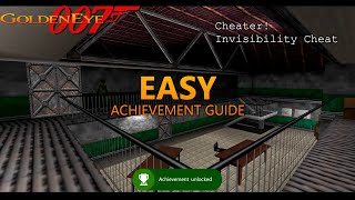 Goldeneye 007 quotCheaterquot EASY Xbox Achievement Guide  Unlock Invisibility on Archives [upl. by Htebasil]