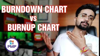 Burndown Chart vs Burnup Chart  Burndown and Burnup Chart in Agile [upl. by Sephira]