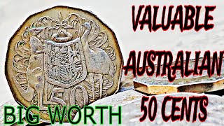 High Price Australia 50 Cent Coins Discover the Big Value Hidden in Your Pocket Change [upl. by Eelinnej]