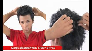 Cara Pakai GATSBY Styling Wax SPIKY STYLE [upl. by Oramlub]