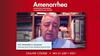 Prof Alessandro D Genazzani  Exercise and Stress Related Amenorrhea [upl. by Wandie]