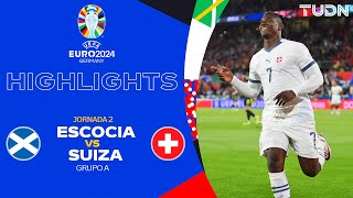 HIGHLIGHTS  Escocia vs Suiza  UEFA EURO 2024  J2  TUDN [upl. by Vachill250]